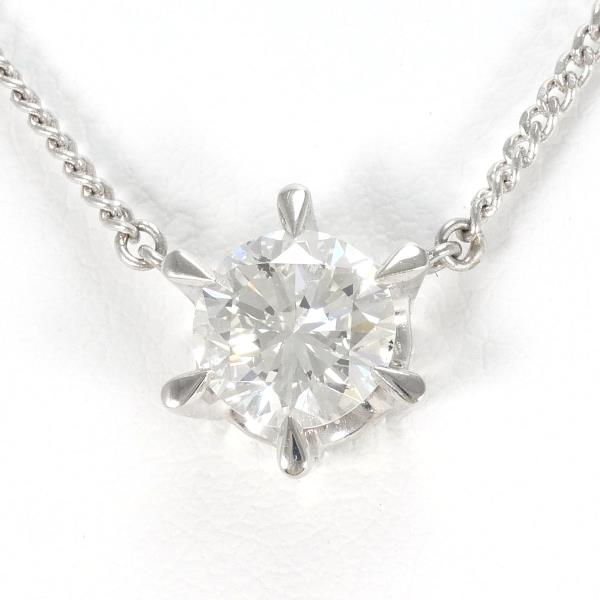 PT900 プラチナ PT850 ネックレス ダイヤ 1.36 SI2 鑑別書 ジュエリー 中古