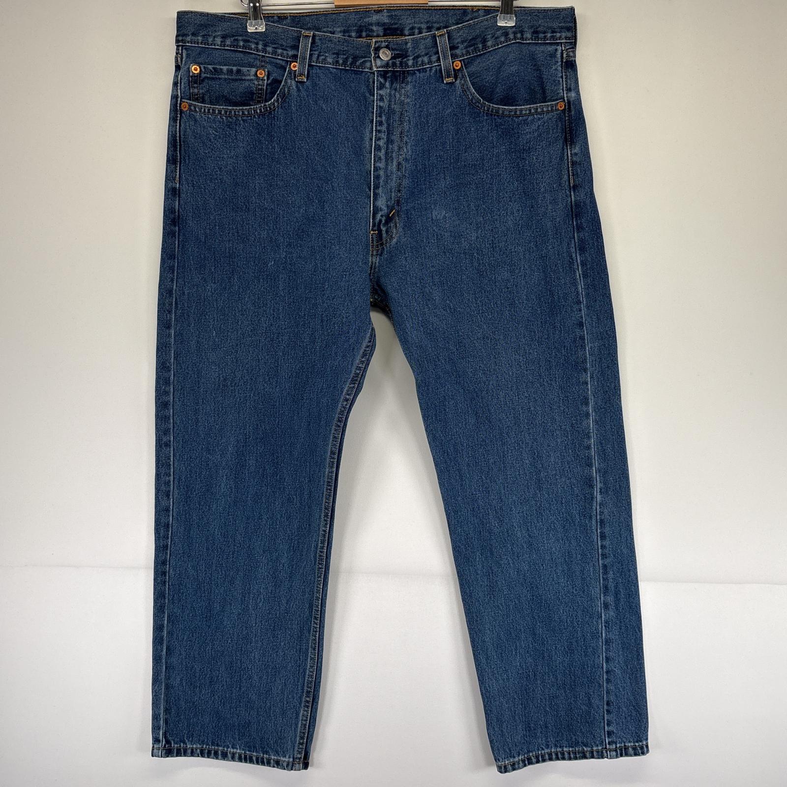 古着 デニムパンツ 505 ストレート 大きいサイズ ジーンズ ジーパン 5ポケット 長ズボン w40 L29 ブルー メンズ