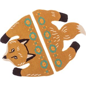 アニマルアクセントラグ キツネ 約W60xD90xH1.8cm 7,906円