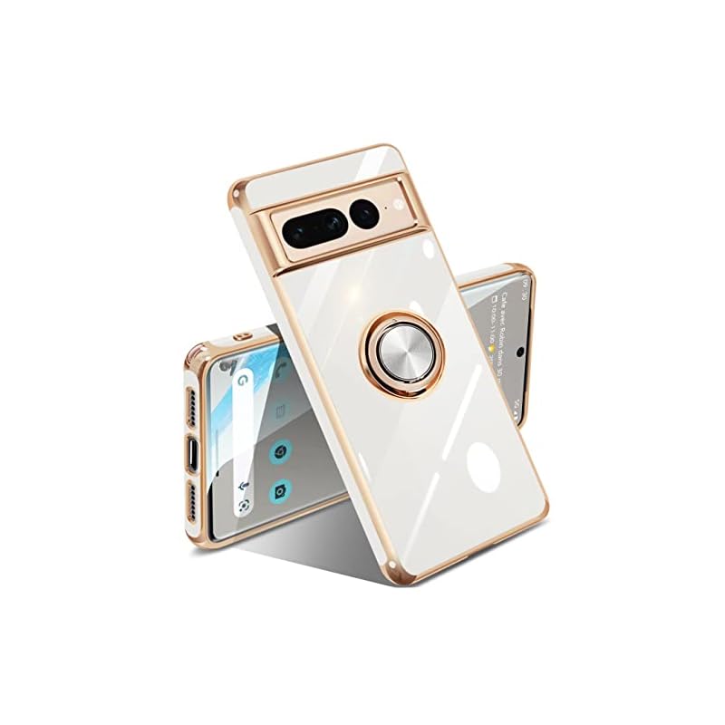 Google Pixel 7 Pro ケース リング付き リング 米軍MIL規格 人気 耐衝撃 ピクセル7 Pro カバー 携帯カバー TPU 軽量 スタンド機能 車載ホルダー対応 360回転 指紋 4,817円