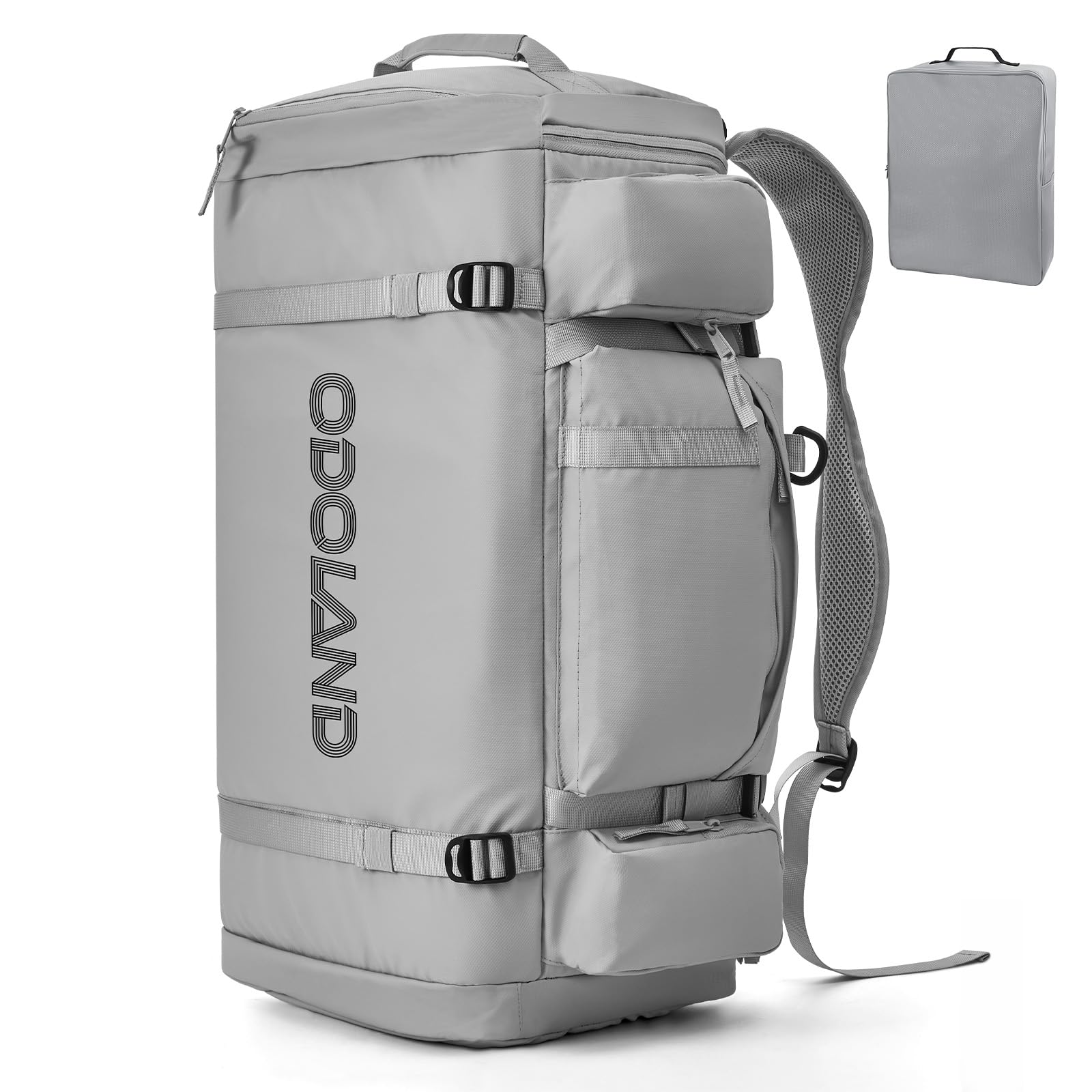 Odoland 65Lスキーブーツバッグ20Lシューズケース付き 防水PUフィルム 2wayリュック ブーツ収納別 大容量 スノーボードバッグ スノーギア バックパック