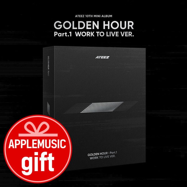 [APPLE MUSIC Gift] ATEEZ - 10th Mini Album GOLDEN HOUR Part.1 (WORK TO LIVE VER)