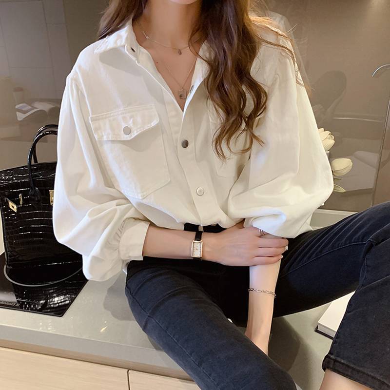 トップス レディース シャツ 長袖 無地 春 秋 大人 かわいい 上品 きれいめ お洒落 シンプル カジュアル ナチュラル フェミニン エレガント クール ラフ 休日 お出かけ デート 通勤 通学 学