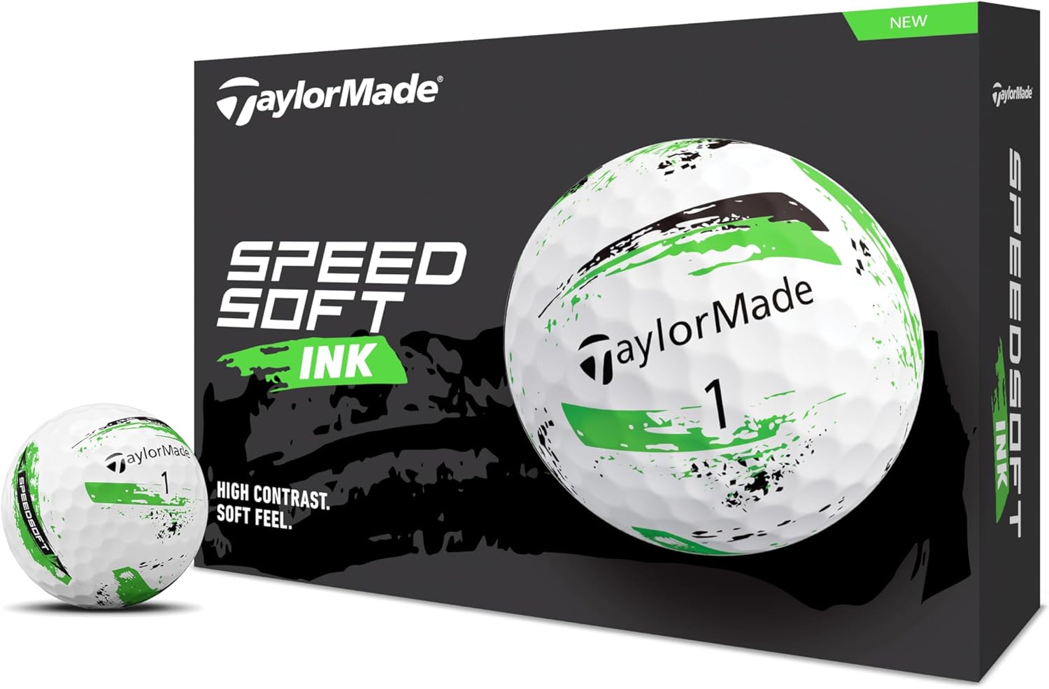 テーラーメイド(TAYLOR MADE) TMJ24 SpeedSoft INK 12個入り スピードソフト インク ブルー ゴルフボール 2024年モデル