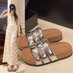 【超お得1つ買うと10個もらえる】メガ割サンダル レディース 厚底サンダル 夏の新作ファッション厚底スリッパ