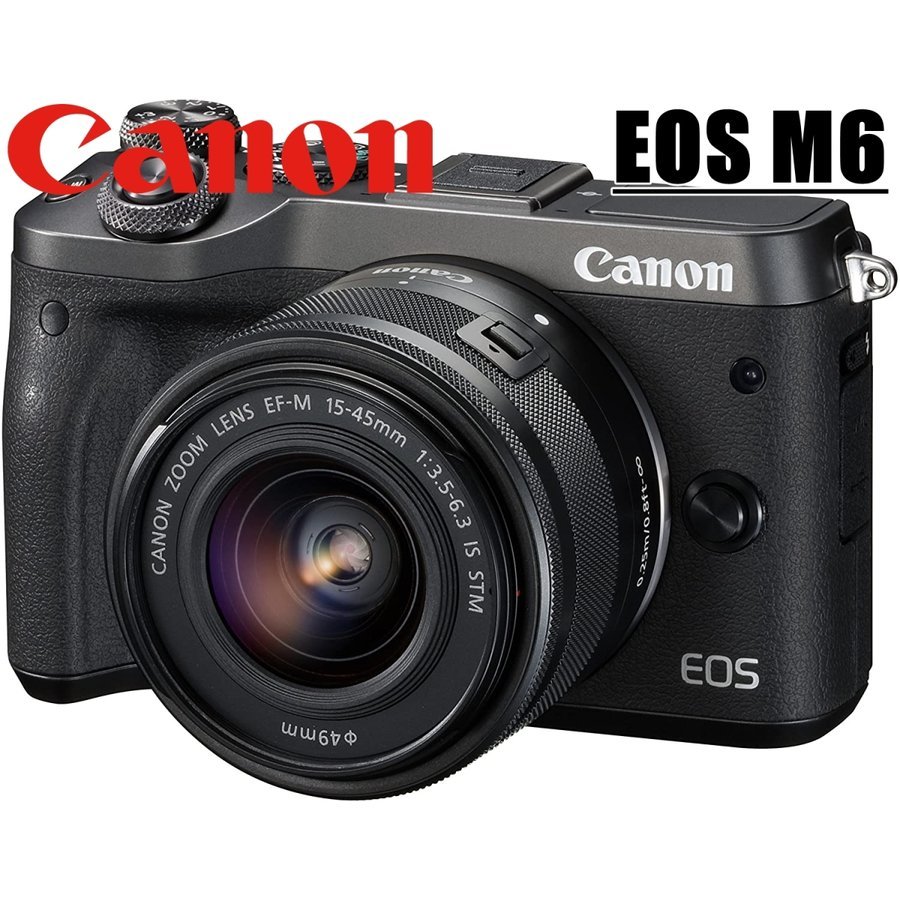 EOS M6 レンズキット ブラック ミラーレス一眼 カメラ 中古