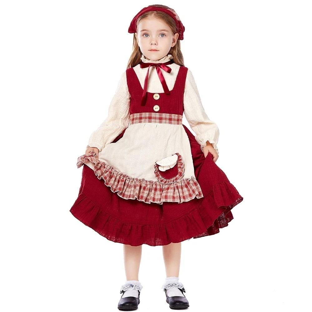 子どもマッチ売りの少女に服を着せる舞台ショー田園農場メイド人平民に服を着せるcosplayクリスマス衣装