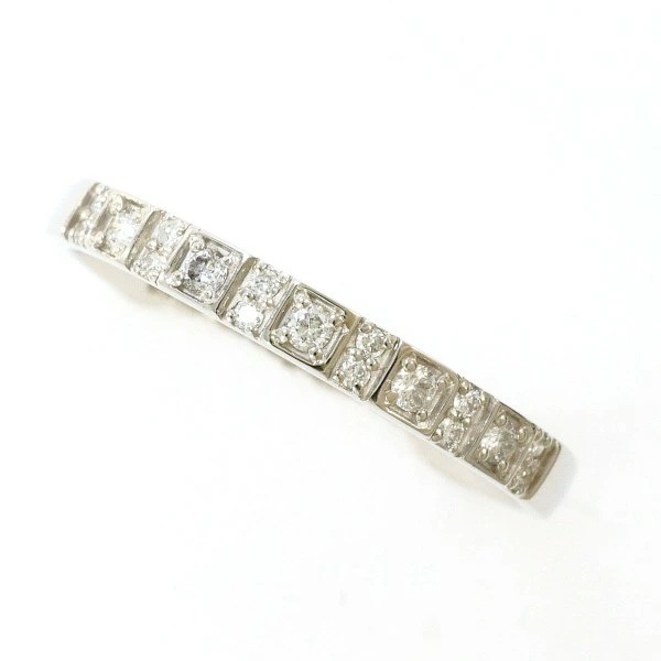 PT950 リング 指輪 11号 ダイヤ 0.10 総重量約1.9g ジュエリー 中古