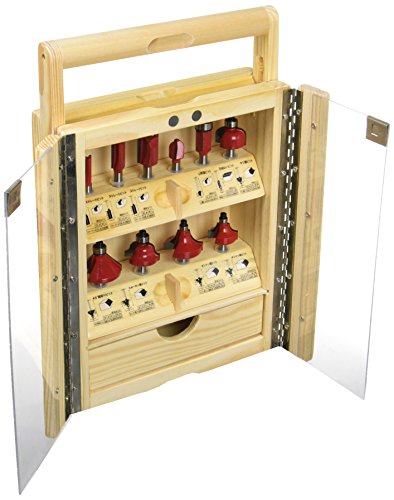 イーバリュー(E-Value) 超硬ルーター・トリマービットセット 10本入り ERB6-10R