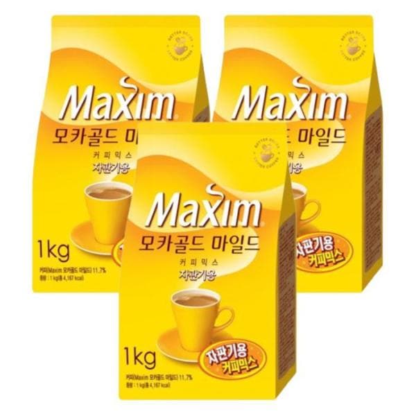 東西食品 マキシム モカゴールド マイルド 詰め替え 自動販売機用 1kg 3個