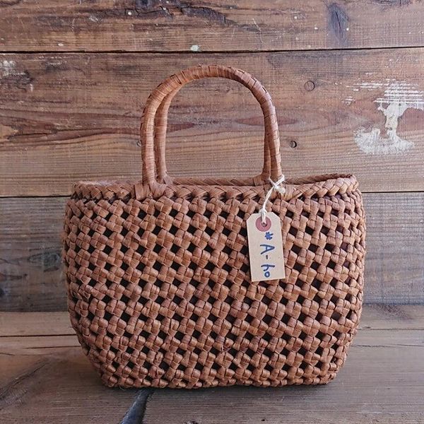 かごバッグ レディースバッグ レディースファッション 山葡萄 籠バッグ 内布付き #16194 中型