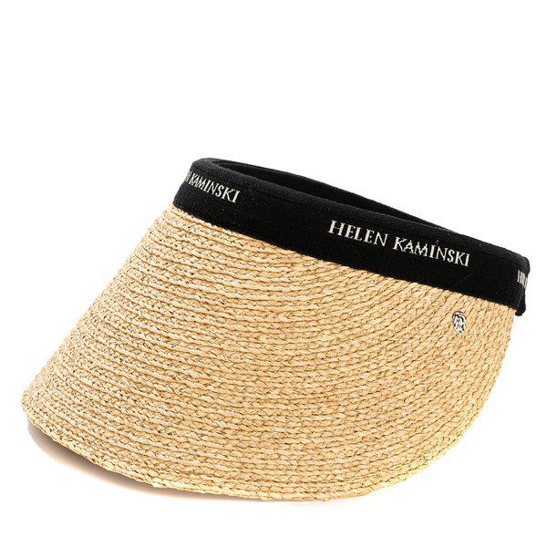[] 女性ビアンカサンキャップ帽子 (52493 BIANCA 12 NATURAL BLK) 26SS