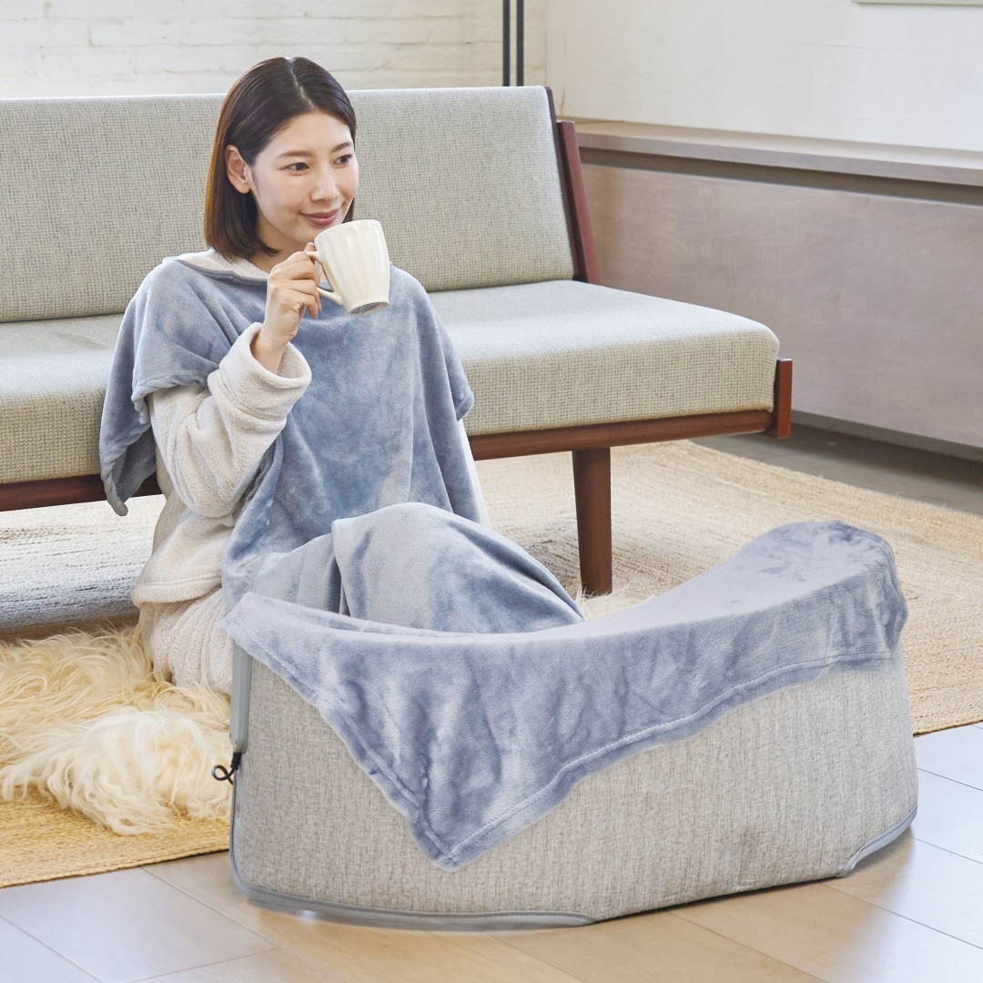 巻くコタツくるみプラス ～着る毛布付き～ KSHT-004A あったか ヒーター 一人用