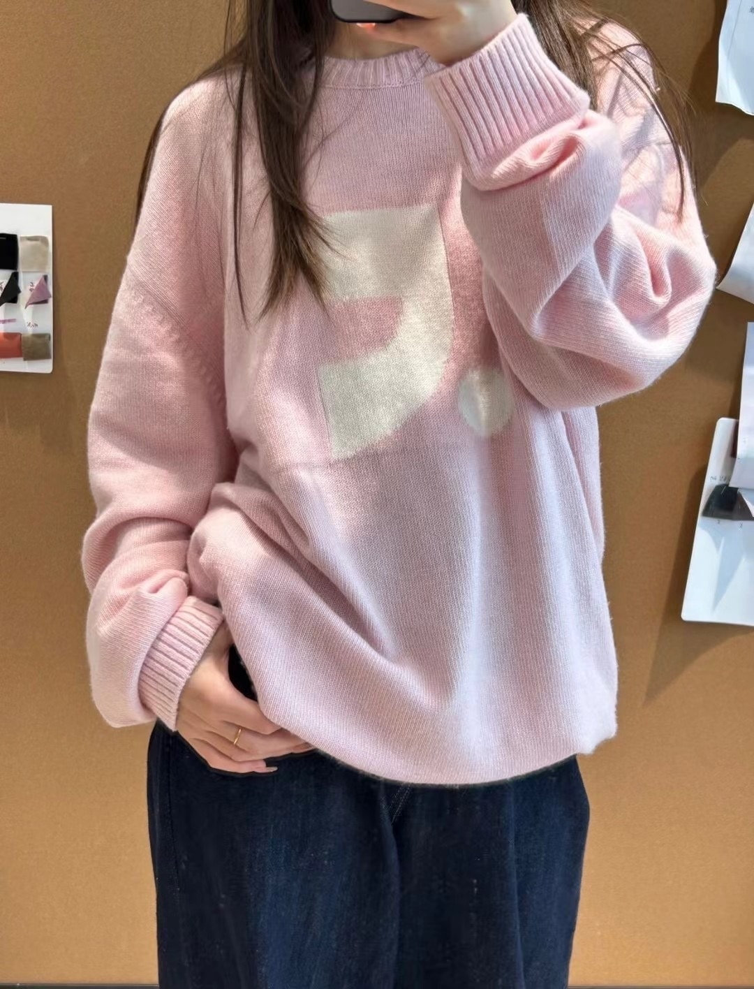 新品 Rest & Recreation OVERSIZED JACQUARD KNIT TOP (３色展開)