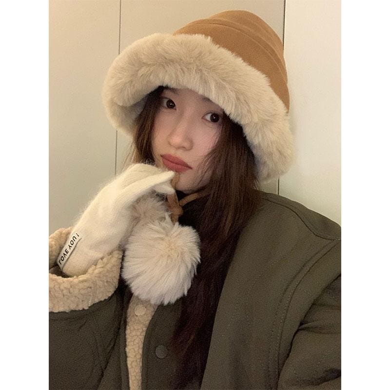 帽子 レディース 冬用 豪華 ファー 防寒 厚手 韓国 暖かい 耳 カバー 小顔効果 かわいい アウトドア 普段使い キルティング 紐付き 白 カーキ 柔らかい ポンポン