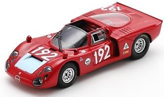 スパーク 1/43 Alfa Romeo T33-2 No.192 3rd Targa Florio 1968【SI034】 ミニカー SI034 アルファロメオ T33-2 No.192 3rd タ