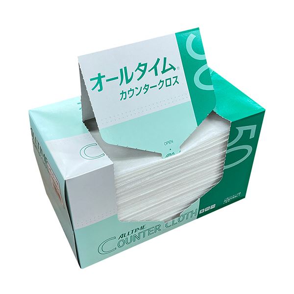 （まとめ） 東京メディカル カウンタークロスレギュラー大判タイプ ホワイト FT-150 1箱（50枚） (×3セット)