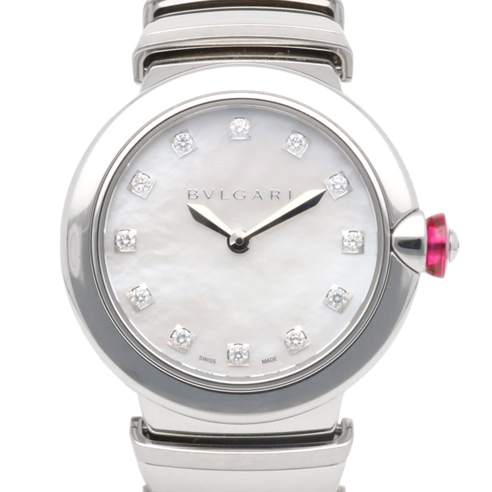 ブルガリ ルチェア 腕時計 ステンレススチール LU26S クオーツ 1年保証 BVLGARI 中古 美品