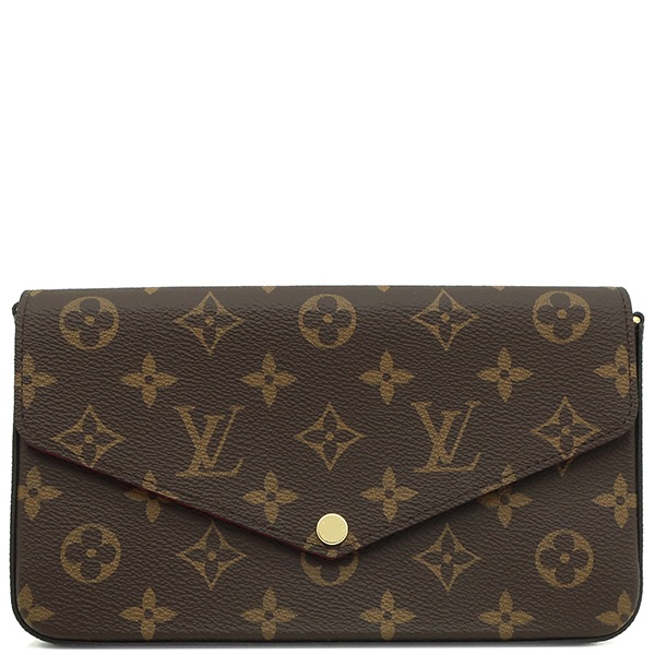 ルイヴィトン LOUIS VUITTON チェーンウォレット ポシェット フェリシー モノグラムキャンバス モノグラム ゴールド金具 新品 未使用 茶 チェーンショルダー M81896 RFID 【箱
