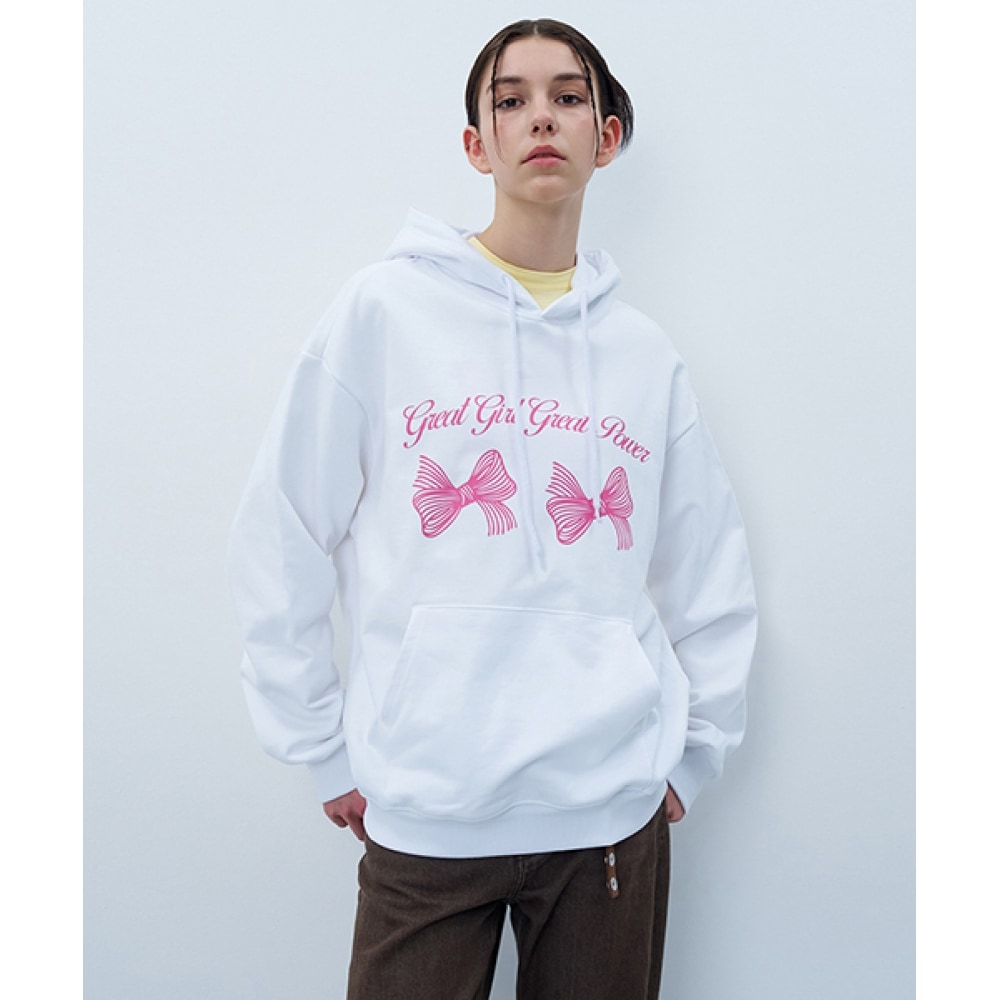 アンカバーツインリボンパーカーホワイト