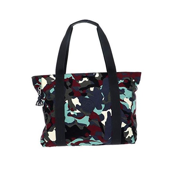 Kipling Canvas & Beach Tote Bag， Multicolour (Camo L) 並行輸入品