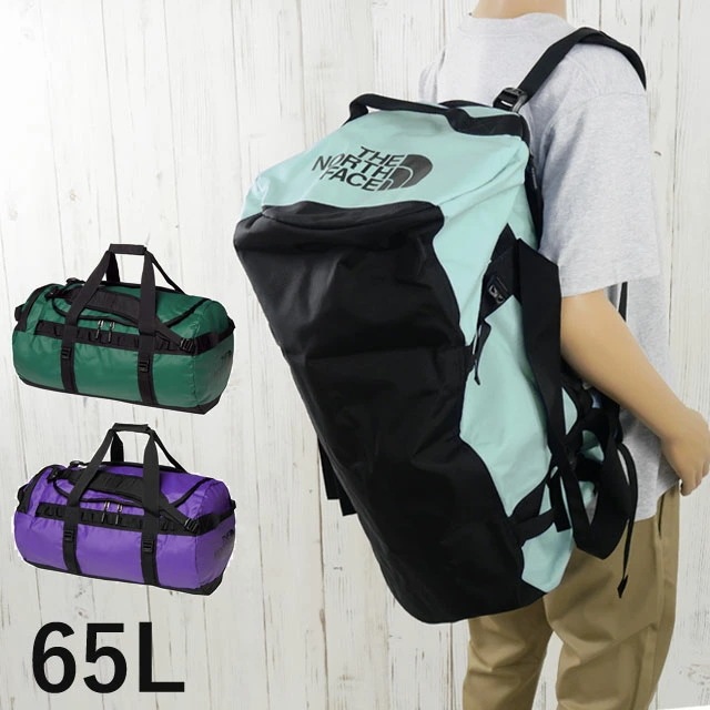 ザ・ノース・フェイス ボストンバッグ メンズ BCダッフルM 65L レディース ダッフルバッグ BAG バック 大容量 キャンプ 部活 NM82367 ミューテッドパイン エバーグリーン ピークパー