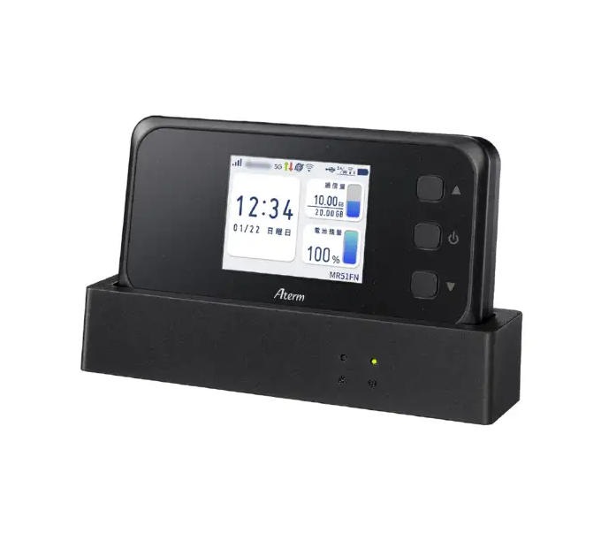 「新品」Aterm MR51FN PA-MR51FN [パールブラック] モバイルルーター