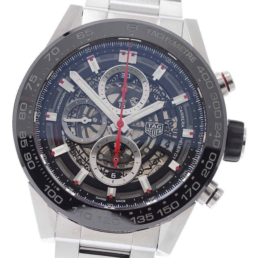タグホイヤー TAG HEUER CAR2A1W-0 カレラ デイト クロノグラフ 自動巻き メンズ 良品 保証書付き_944437【中古】