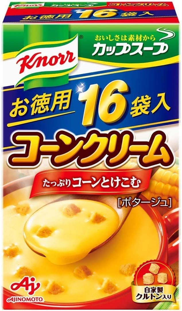 クノール カップスープ 気質アップ 16袋入 コーンクリーム 無料長期保証
