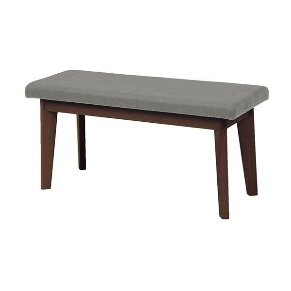 ベンチ 約幅100cm グレー×ダークブラウン ダイニングベンチ 組立品 テーブル・チェア別売 リビング ダイニング
