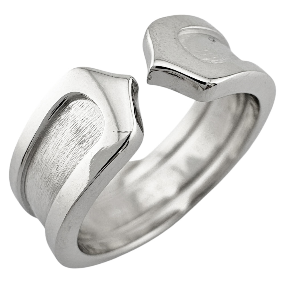 カルティエ 2C リング 指輪 11号 18金 K18ホワイトゴールド CARTIER 中古 美品