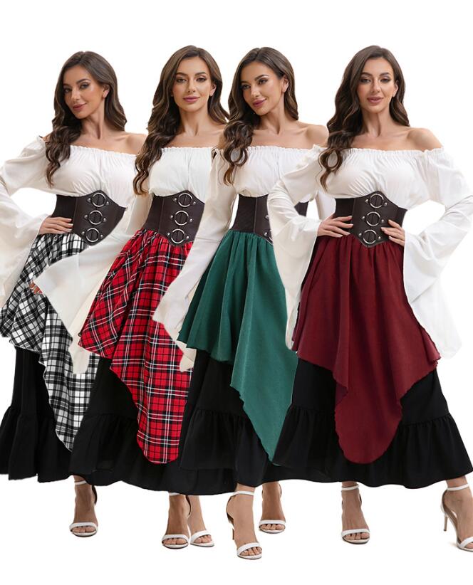 【2025新作入荷】ハロウィンワンピース 中世 ヨーロッパ コスプレ ロング丈スカート 復古 西洋 レディース 大人 コスチューム 学園祭 パーティー 文化祭 学園祭 イベント 仮面舞踏会 オペラ声楽