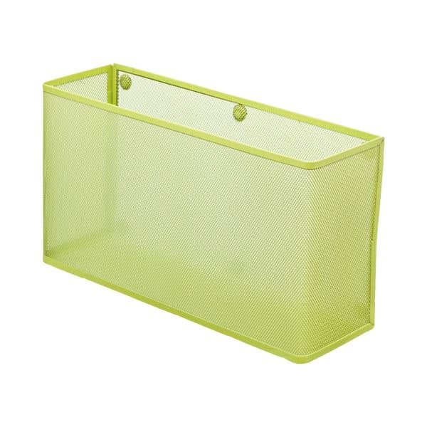 （まとめ）リヒトラブ マグネットポケットA4ヨコワイド 黄緑 A-7395-6 1個(×2セット)