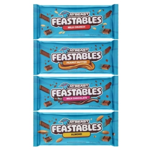 韓国コストコ ミスタービースト フィスタブル チョコレート 4種 パッケージ