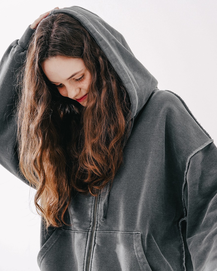 DUST PIGMENT HOOD ZIPUP MJOT7437