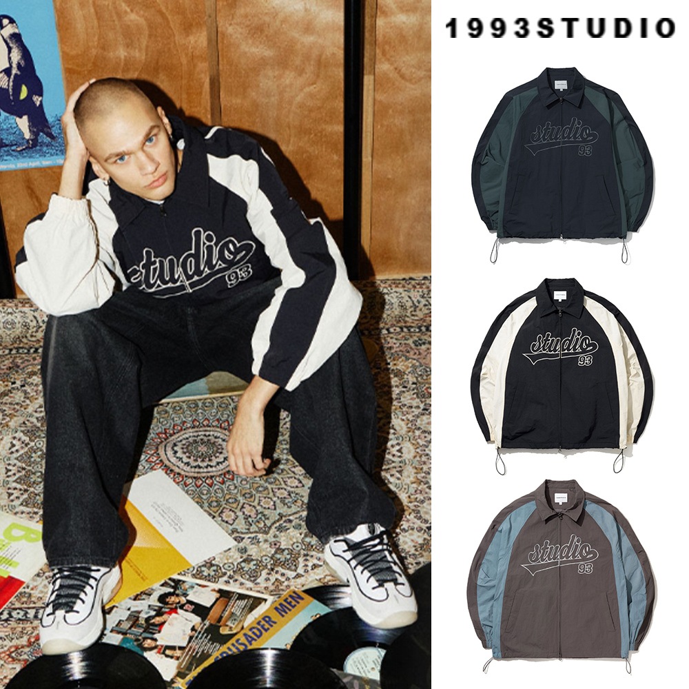 [1993studio] Color Block Studio Windbreaker
