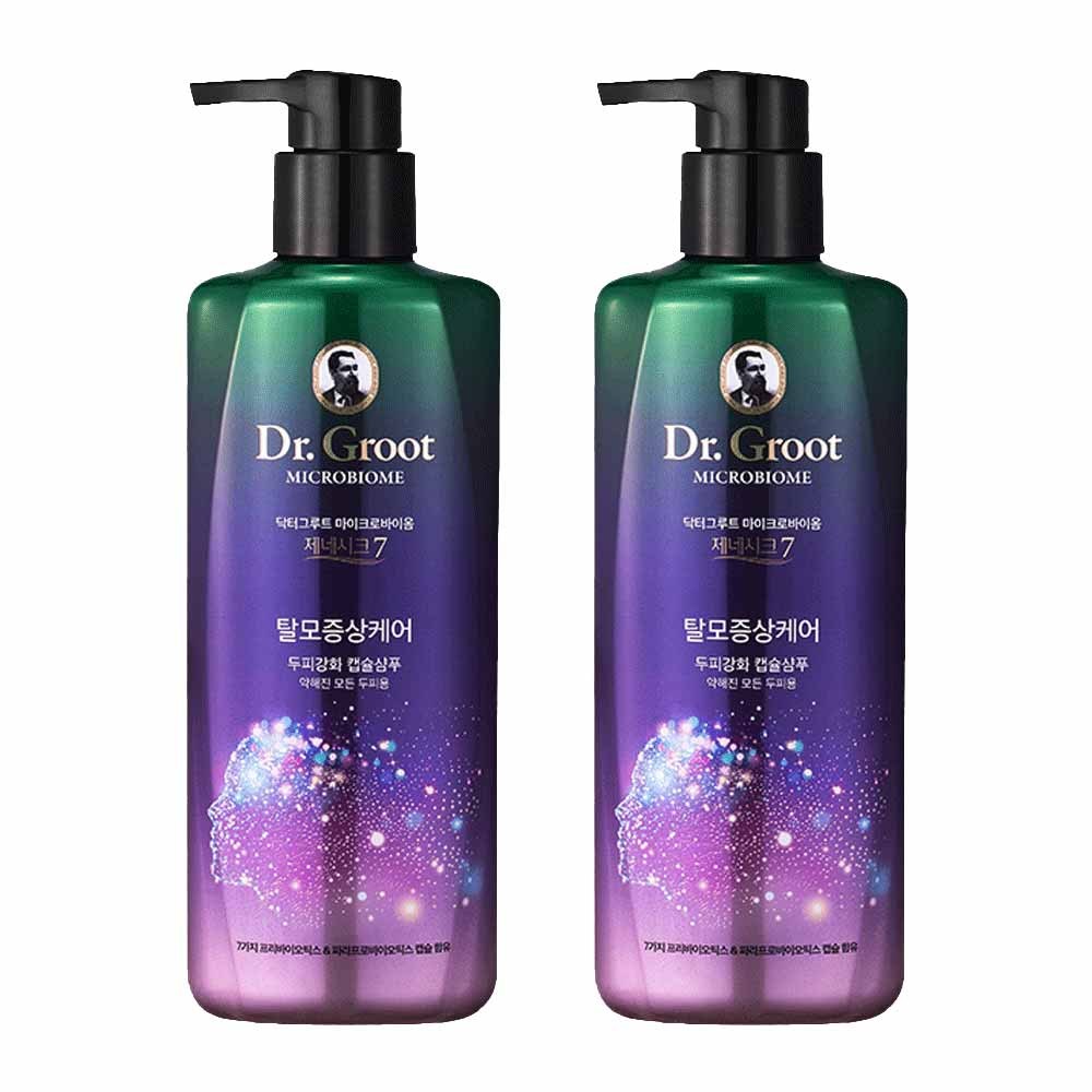 ドクターグルートマイクロバイオムジェネシック7頭皮強化カプセルシャンプー400ml2個