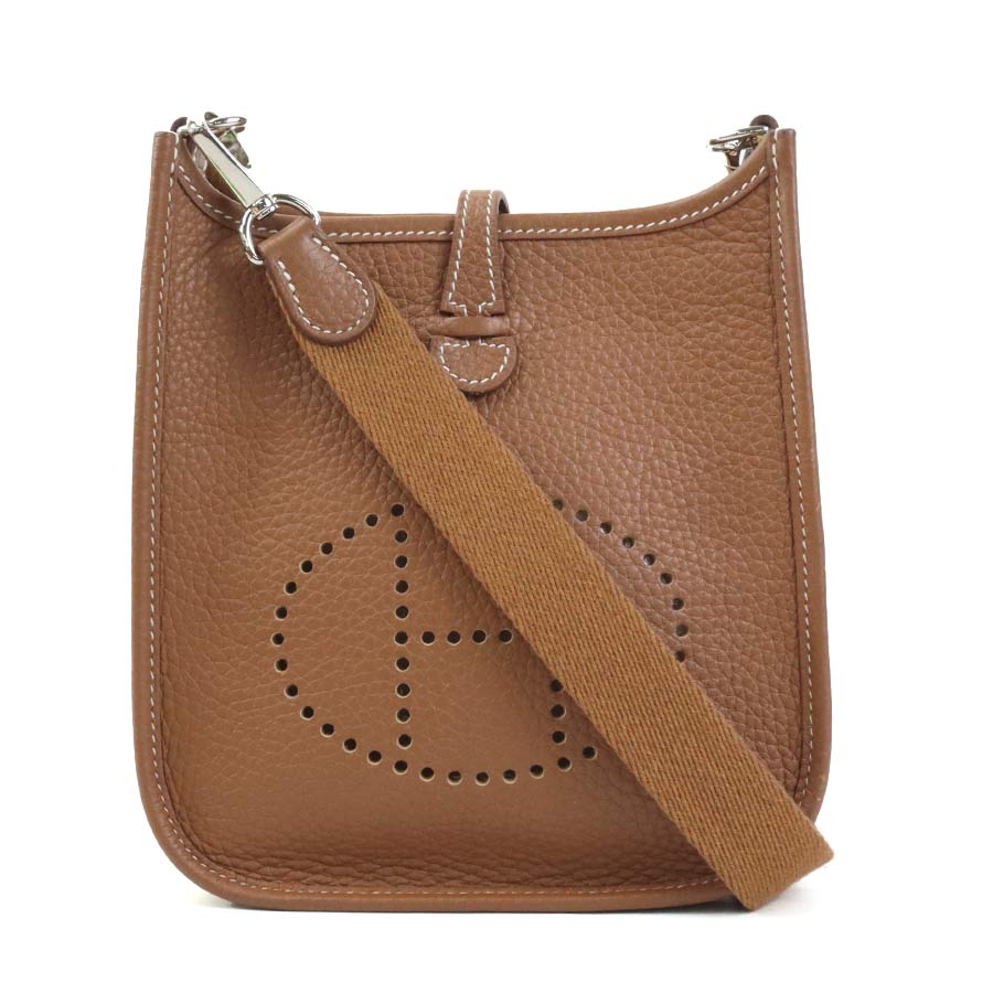 エルメス HERMES ショルダーバッグ エヴリンTPM トリヨンクレマンス ゴールド レディース 90054a