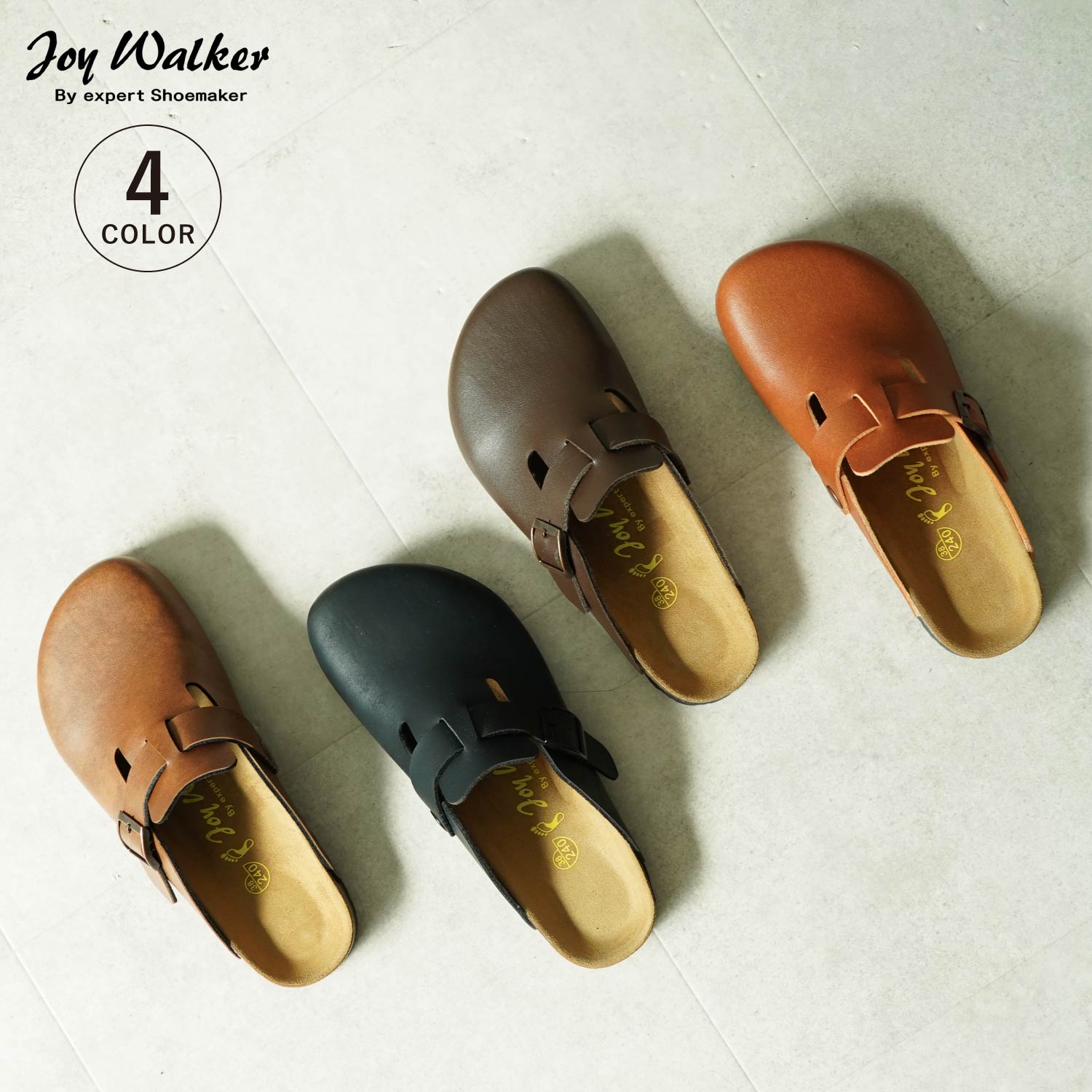 サンダル クロッグ サボ レディース ソフトフットベッド 幅広 ブラック ダーク 黒 109P