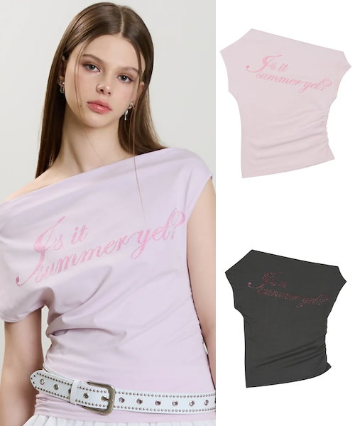 Qoo10 LUV IS TRUE RT LACE TEE プリント 半袖