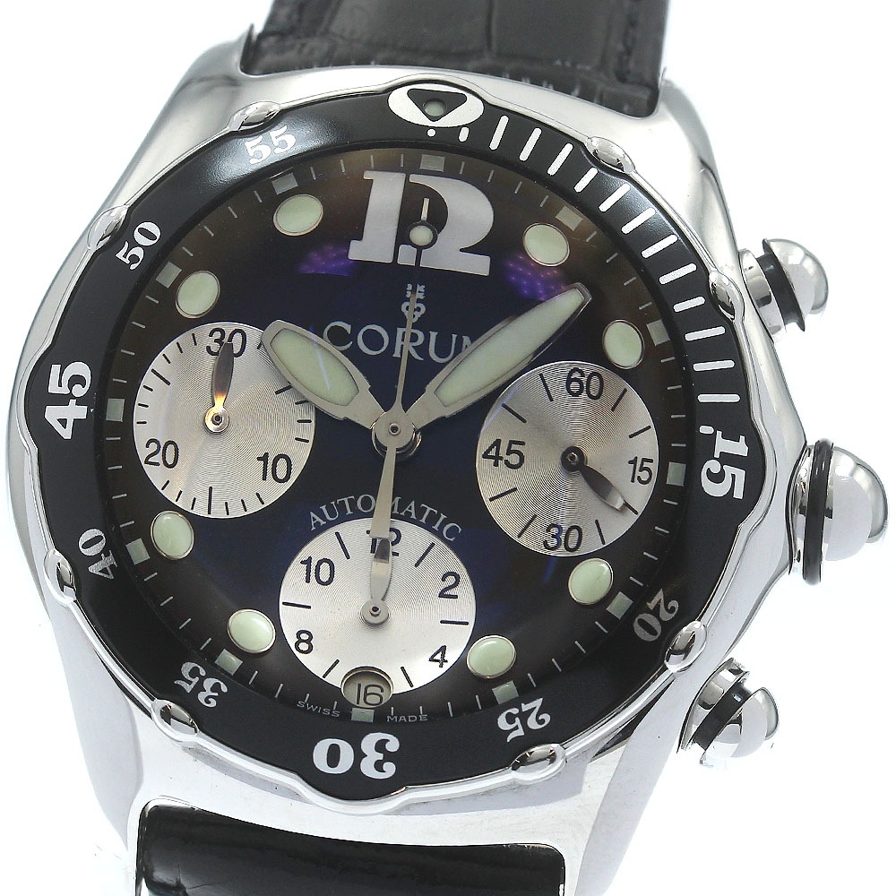 コルム CORUM 285.180.20 バブル クロノグラフ 自動巻き メンズ 箱・保証書付き_868519【中古】