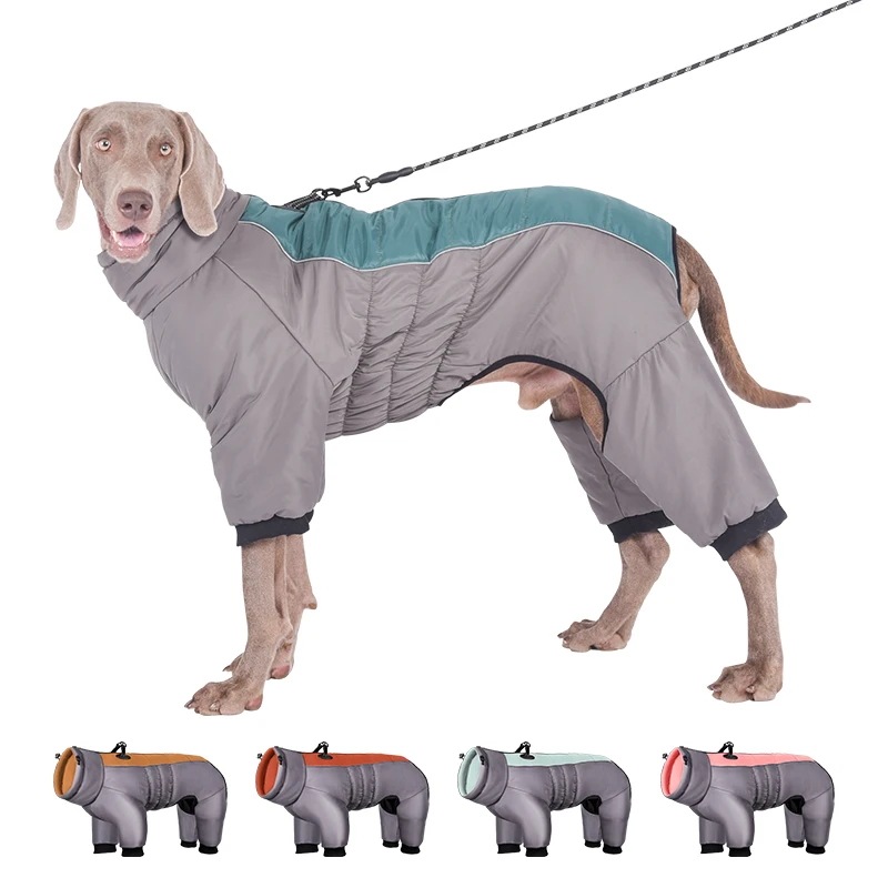 防水ペットのジャンプスーツ,防寒着,中型および大型の犬用の暖かい服