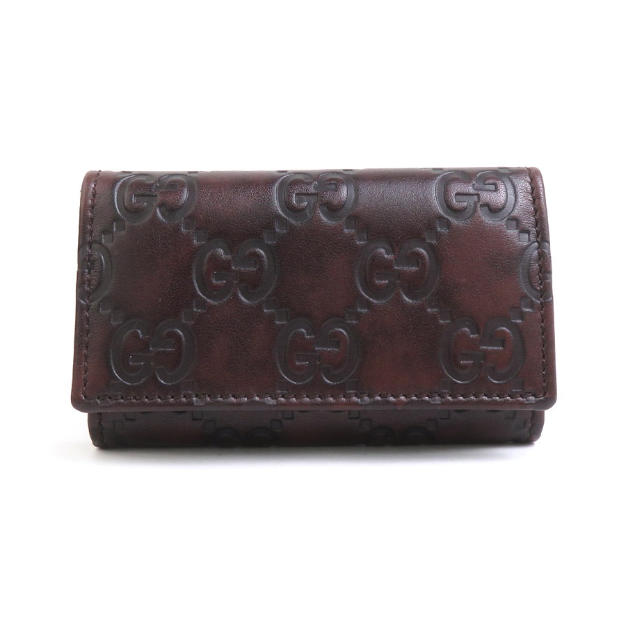 グッチ GUCCI キーケース レザー ブラウン ユニセックス 138093 h30803a