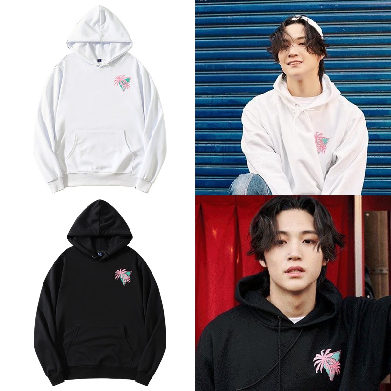 Got7 林ザイファン Jb 服スウェットシャツプルオーバーパーカー純綿プリントプラスベルベット薄い秋冬男性と女性