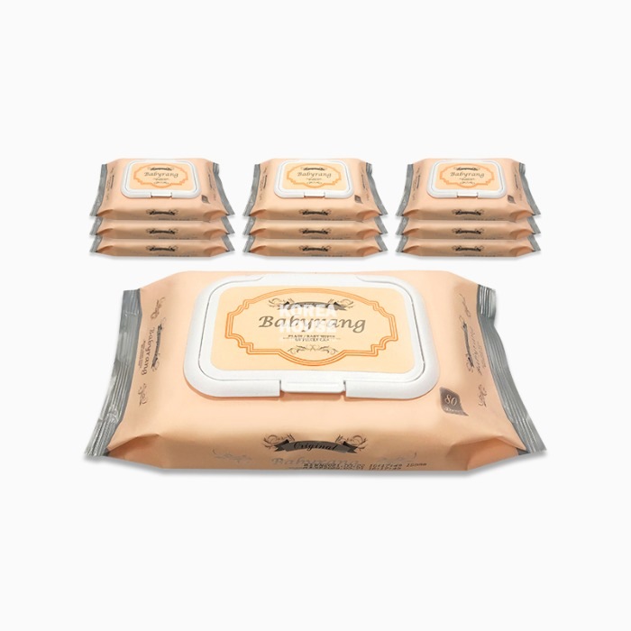 Babyrang original wet wipes with cap(80count)