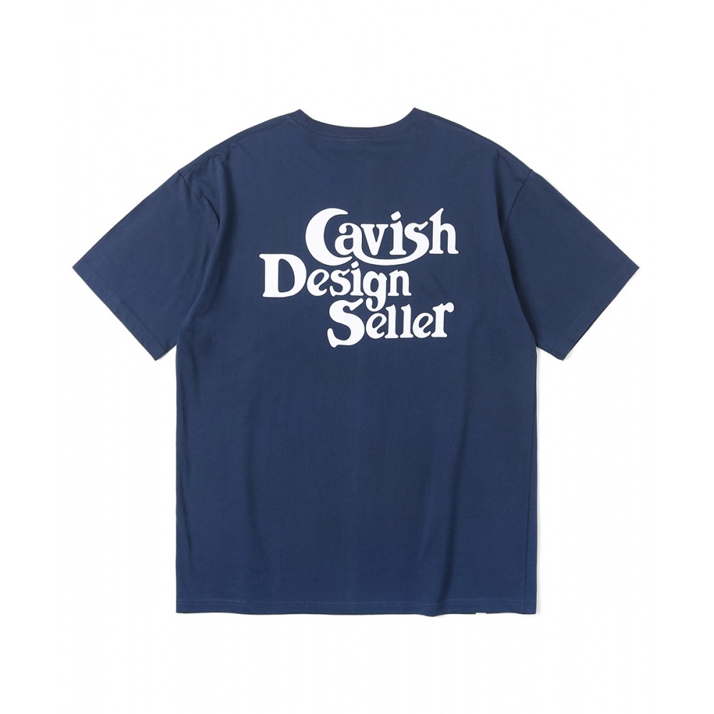 CAVISHCAVISH セラーロゴ SS Tシャツ ネイビー(CV2BMMT500A)