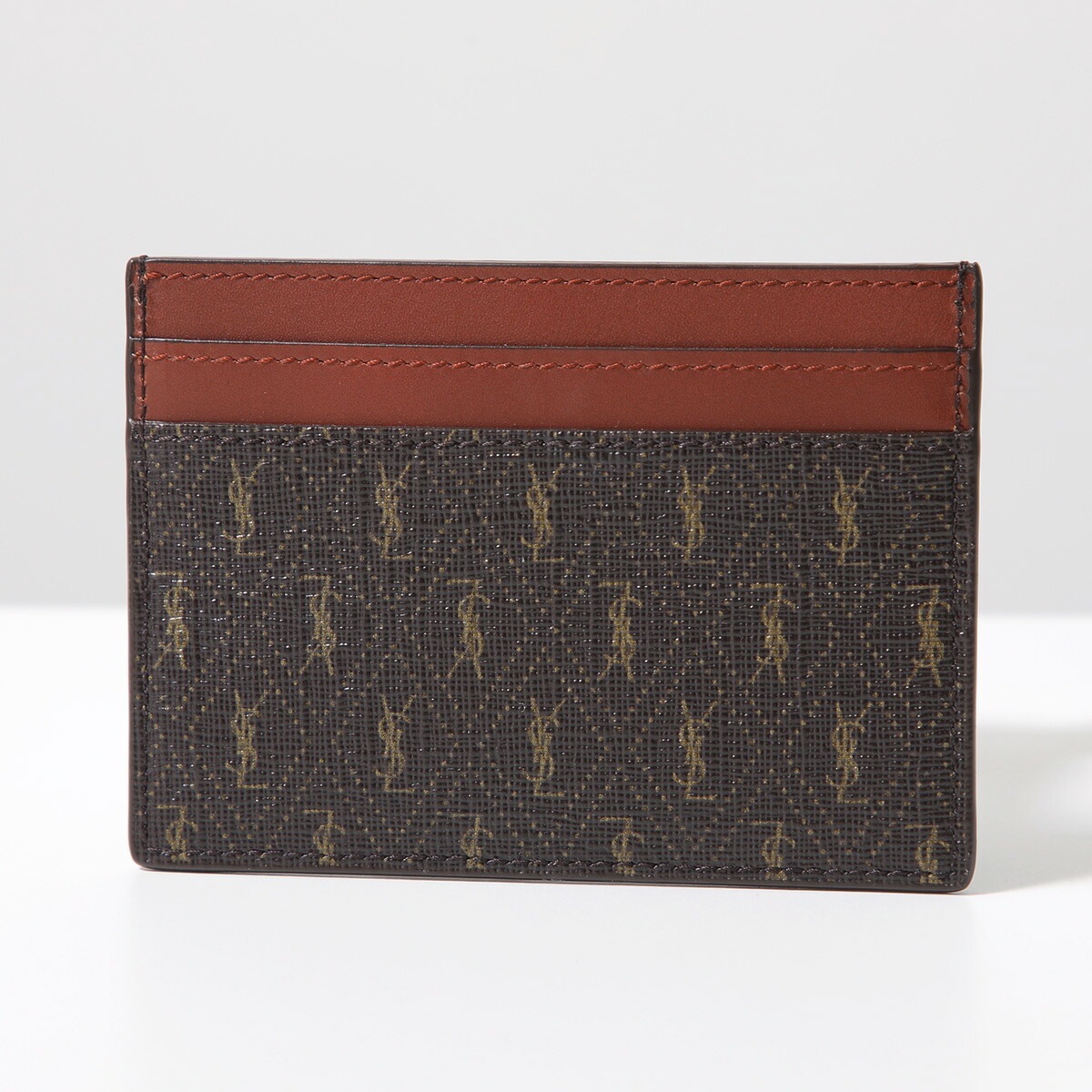 SAINT LAURENT サンローラン カードケース 647148 2UY2W メンズ レザー モノグラム カサンドラロゴ ミニ財布 パスケース 定期入れ 2166