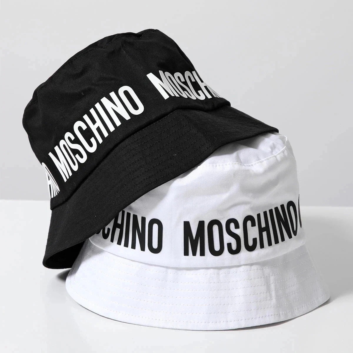 MOSCHINO KIDS モスキーノ キッズ バケットハット HUX027 LOA00 レディース ガールズ ロゴ コットン 帽子 カラー2色 【mega】