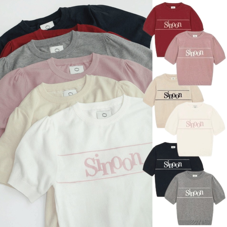 Logo Half Knit 半袖 (6 colors)
