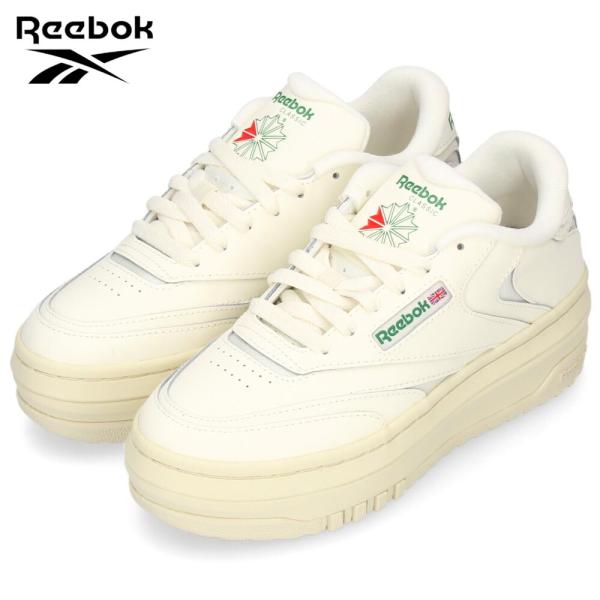 リーボック Reebok レディース メンズ スニーカー クラブシー エクストラ 100010060 ホワイト チョーク 厚底 脚長効果 カジュアル シューズ 靴